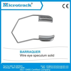 Barraquer Wire Speculum Solid Blade